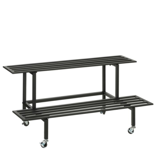 Mica Decorations Greenrax Plantentafel - 90 x 44 x 42 cm - Metaal - Zwart