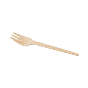 2000 FSC® houten snackvorken met snijrand 140 mm