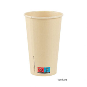 1000 Milkshakebekers - Bamboe Karton - 480ml - 90mm - SUP