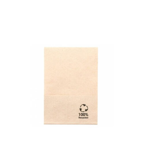 9600 FSC Servetten Gerecycled / Ongebleekt - 17x17cm 1-ply Mini