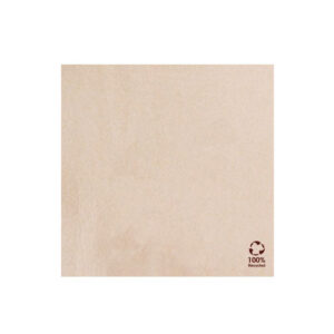 1200 FSC Servetten Gerecycled / Ongebleekt - 39x39cm - ¼ vouw Double Point