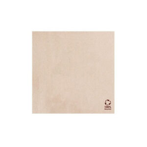 2400 FSC Servetten Gerecycled / Ongebleekt - 20x20cm - ¼ vouw Double Point