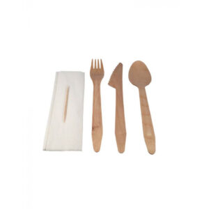 400 FSC® Houten Besteksets - Wit