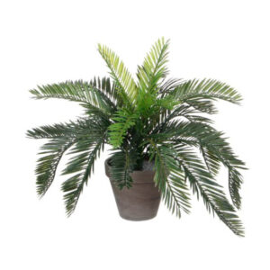 Mica Decorations Cycas Palm Kunstplant in Bloempot Stan - 37 x 44 cm - Groen