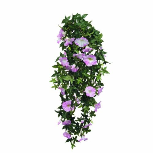 Mica Decorations Petunia Kunst Hangplant - 15 x 20 x 80 cm - Roze