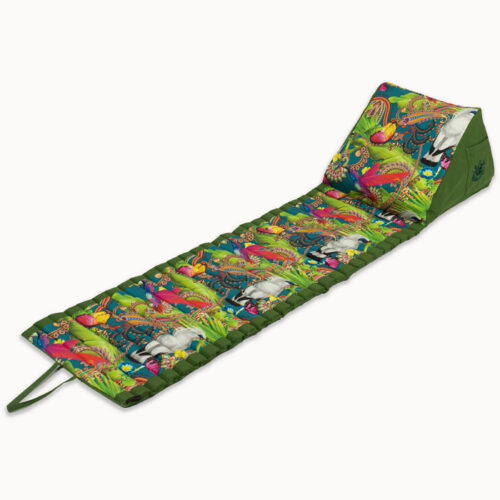 Oprolbaar Strandbed / Matras - 185 x 50 cm - Paradijsvogel Petrol