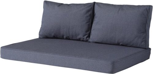 Madison Manchester Palletkussen Set 120 x 80 / 60 x 40 cm - Denim Grey - Afbeelding 3