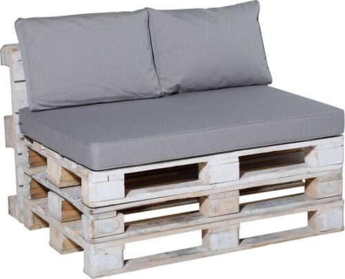 Madison Manchester Palletkussen Set 120 x 80 / 60 x 40 cm - Light Grey - Afbeelding 4