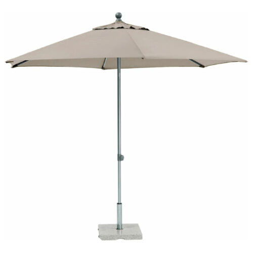 Kettler EASY PUSH Paraplu Ø 300 cm Aluminium Zilver / Taupe