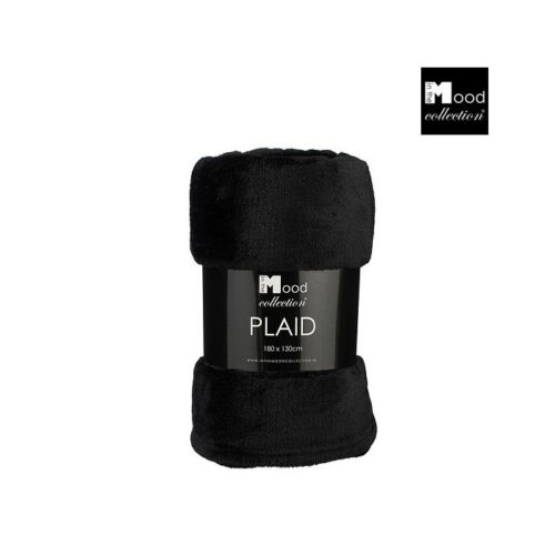 In The Mood Collection Famke Fleece Plaid – L180 x B130 cm – Zwart