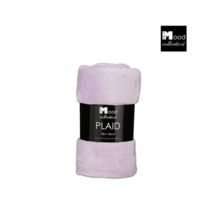 In The Mood Collection Famke Fleece Plaid – L180 x B130 cm – Lila