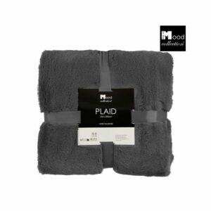 In The Mood Collection Bronte Fleece Deken – L200 x B150 cm – Antraciet