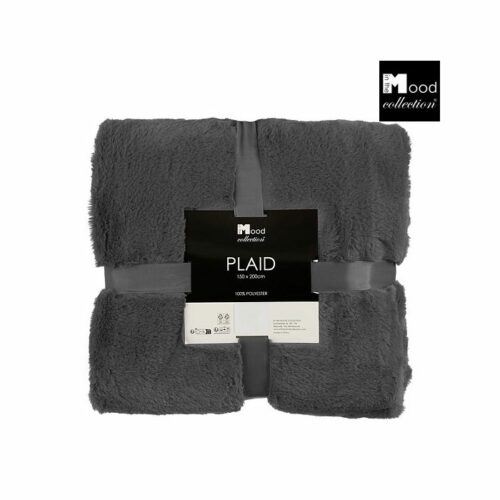 In The Mood Collection Bronte Fleece Deken – L200 x B150 cm – Antraciet