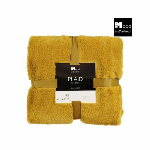 In The Mood Collection Bronte Fleece Deken – L200 x B150 cm – Geel