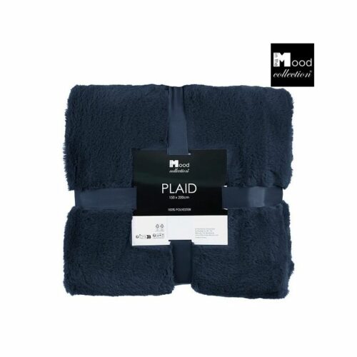 In The Mood Collection Bronte Fleece Deken – L200 x B150 cm – Donkerblauw