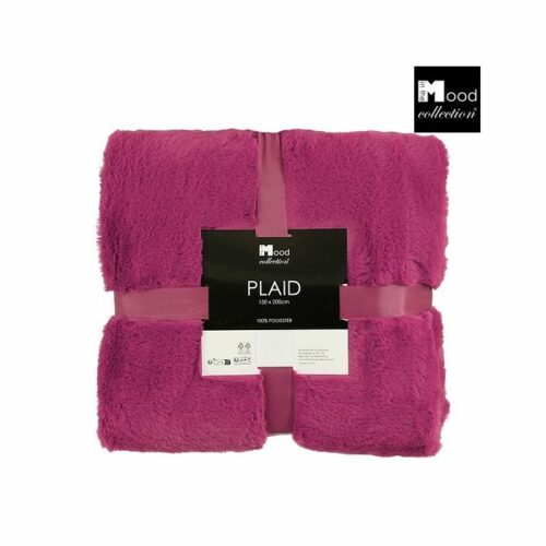 In The Mood Collection Bronte Fleece Deken – L200 x B150 cm – Fuchsia