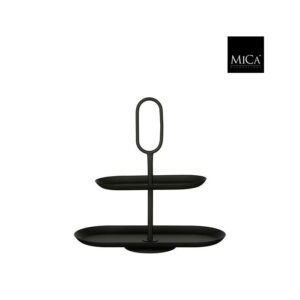 Mica Decorations Rama Decoratie Etagere Zwart - l38xb17xh37cm