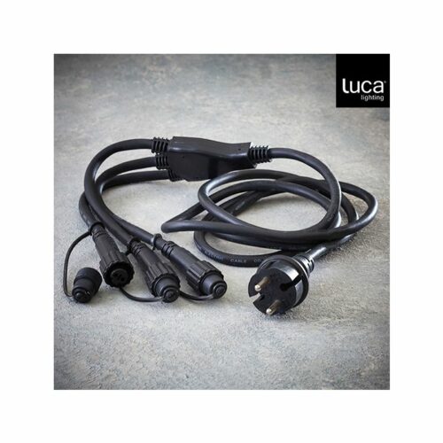 Luca Lighting Connect XP Start kabel - l180cm - Zwart