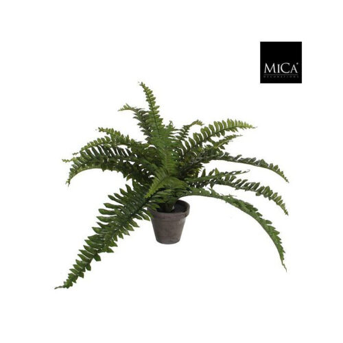 Mica Decorations Boston Varen Kunstplant in Bloempot Stan - H35 x Ø45 cm - Groen