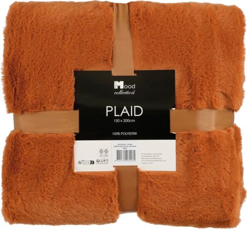In The Mood Collection Bronte Fleece Deken – L200 x B150 cm – Terra - Afbeelding 5
