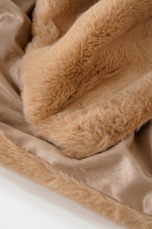 In The Mood Collection Bronte Fleece Deken – L200 x B150 cm – Beige - Afbeelding 3