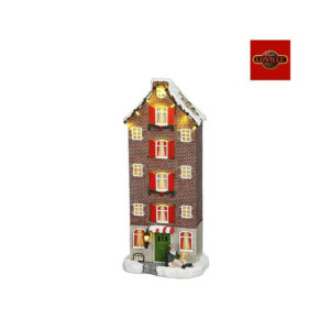 Luville - Canal House - Battery Operated - Facade - 12,5 x 8,5 x 28,5 cm