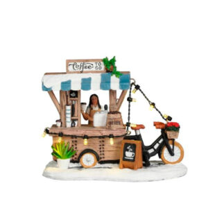LuVille Kerstdorp Miniatuur Coffee to go - 14 x 8 x 11 cm