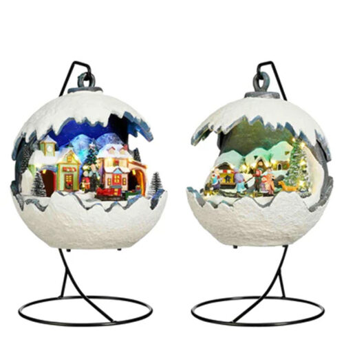 Luville - Hangende Kerstballen - 20 x 24 cm - 2 stuks