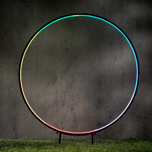 Luca Lighting Tuinsteker Neon Cirkel 90cm 214 RGB LEDS - Zwart