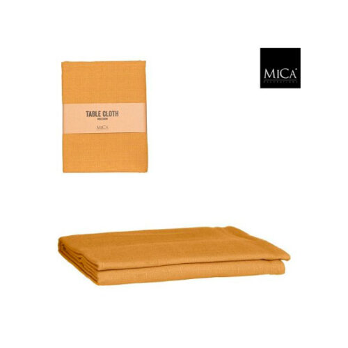 Mica Decorations Villia Tafelkleed - 250 x 140 cm - Katoen - Donkergeel
