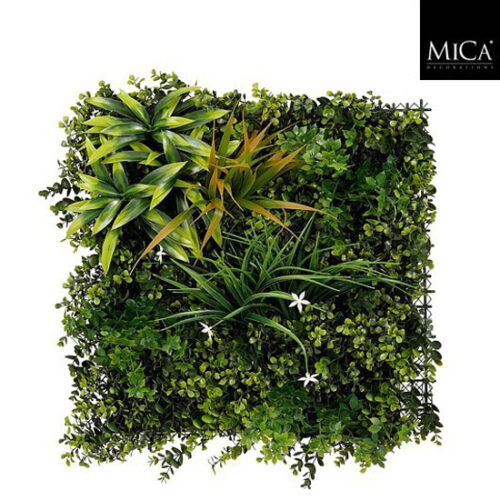Mica Decorations Wilde Verticale Tuin - 50 x 50 x 10 cm - Groen