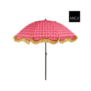 Mica Decorations Heart Parasol - H238 x Ø220 cm - Roze