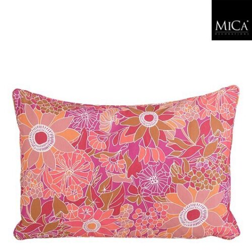 Mica Decorations Fleur Lendekussen - 60 x 40 x 10cm - Roze