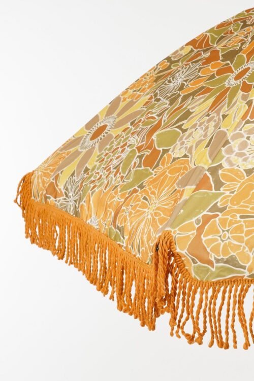 Mica Decorations Bloem Parasol - H238 x Ø220 cm - Bruin - Afbeelding 3