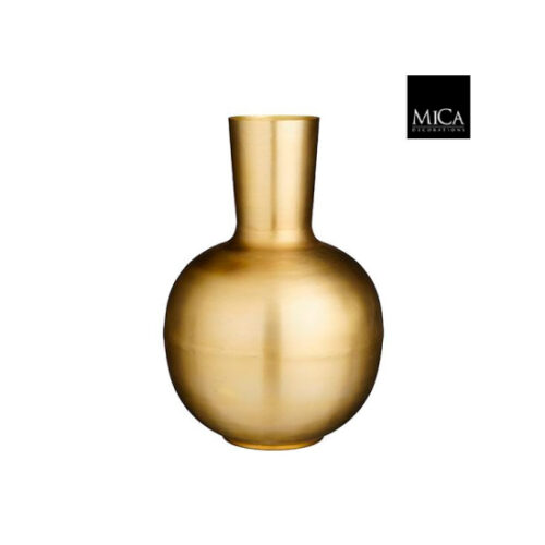 Mica Decorations Dara Vaas - H57 x Ø38 cm - Metaal - Goud