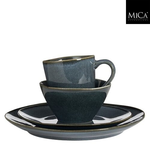 Mica Decorations Racco Serviesset 4 Persoons - Donkergrijs