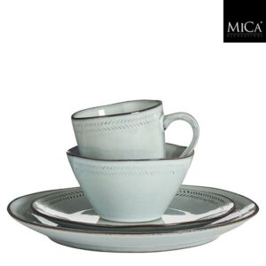Mica Decorations Racco Serviesset 4 Persoons - Lichtgrijs