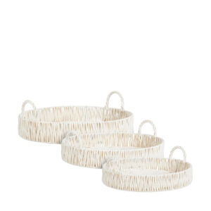 Mica Decorations Liam Dienblad Set van 3 - Wit