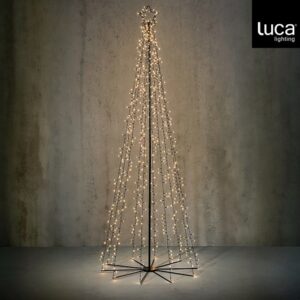 Luca Lighting Boom - 560 Leds Warm Wit - 185 x 75 cm - Zwart