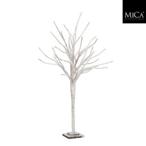 Mica Decorations - Decoratie Boom - Bruin Frosted - 120 x 16 cm