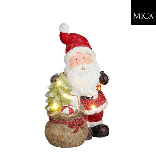 Mica Decorations - Kerstman - Led - 29 x 20 x 43 cm