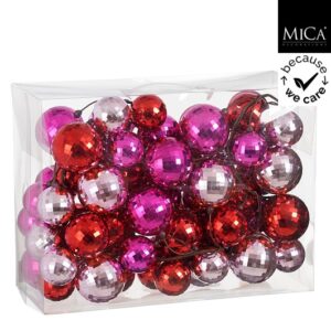 Mica Decorations Kerstslinger Garland - 180x15x15 cm - Gerecycled Polystyreen - Roze