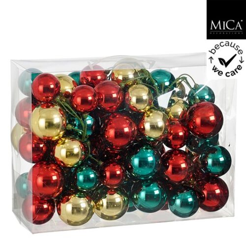 Mica Decorations Kerstslinger Garland - 180x15x15 cm - Gerecycled Polystyreen - Goud