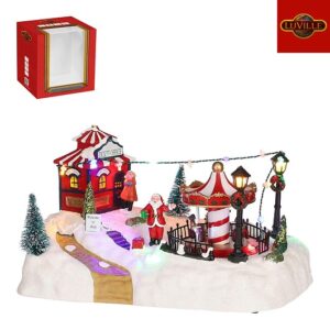 Luville Kerstdorp Snow Scenery - 28x18x15 cm