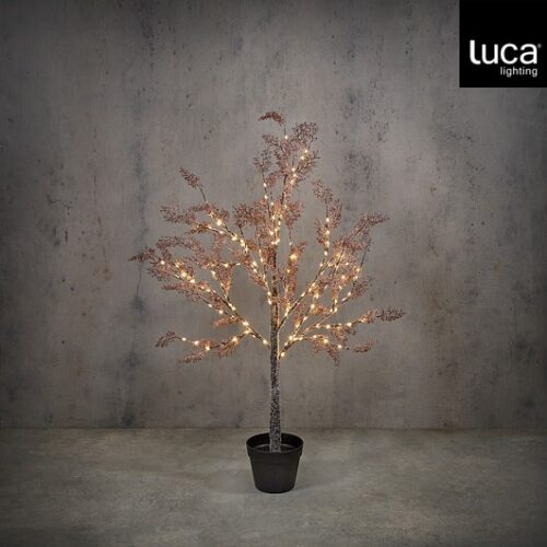 Mica Decorations - Boom in Pot - 150 Leds - Warm Wit - 120 x 40 cm