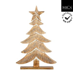 Mica Decorations - Boom - 53 x 9 x 28 cm - Bruin