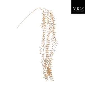 Mica Decorations Ruscus Hangend - 135 x 16 x 7cm - Goud