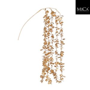 Mica Decorations Eucalyptus Hangend - 115 x 24 x 5cm - Goud