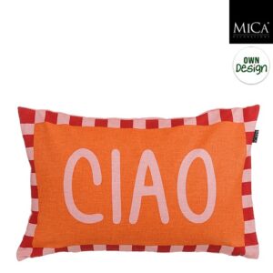 Mica Decorations Ciao Sierkussen - 55 x 35 x 10 cm - Oranje