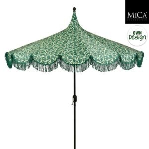 Mica Decorations Kelly Parasol met Draagtas - 238 x 235 cm - Groen